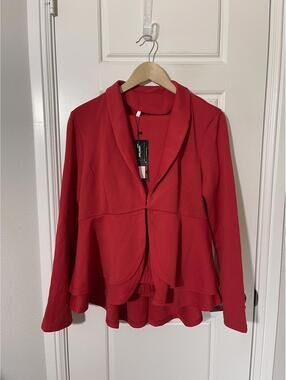 Women’s Dress Suit Size LG Red 2 Pieces W156